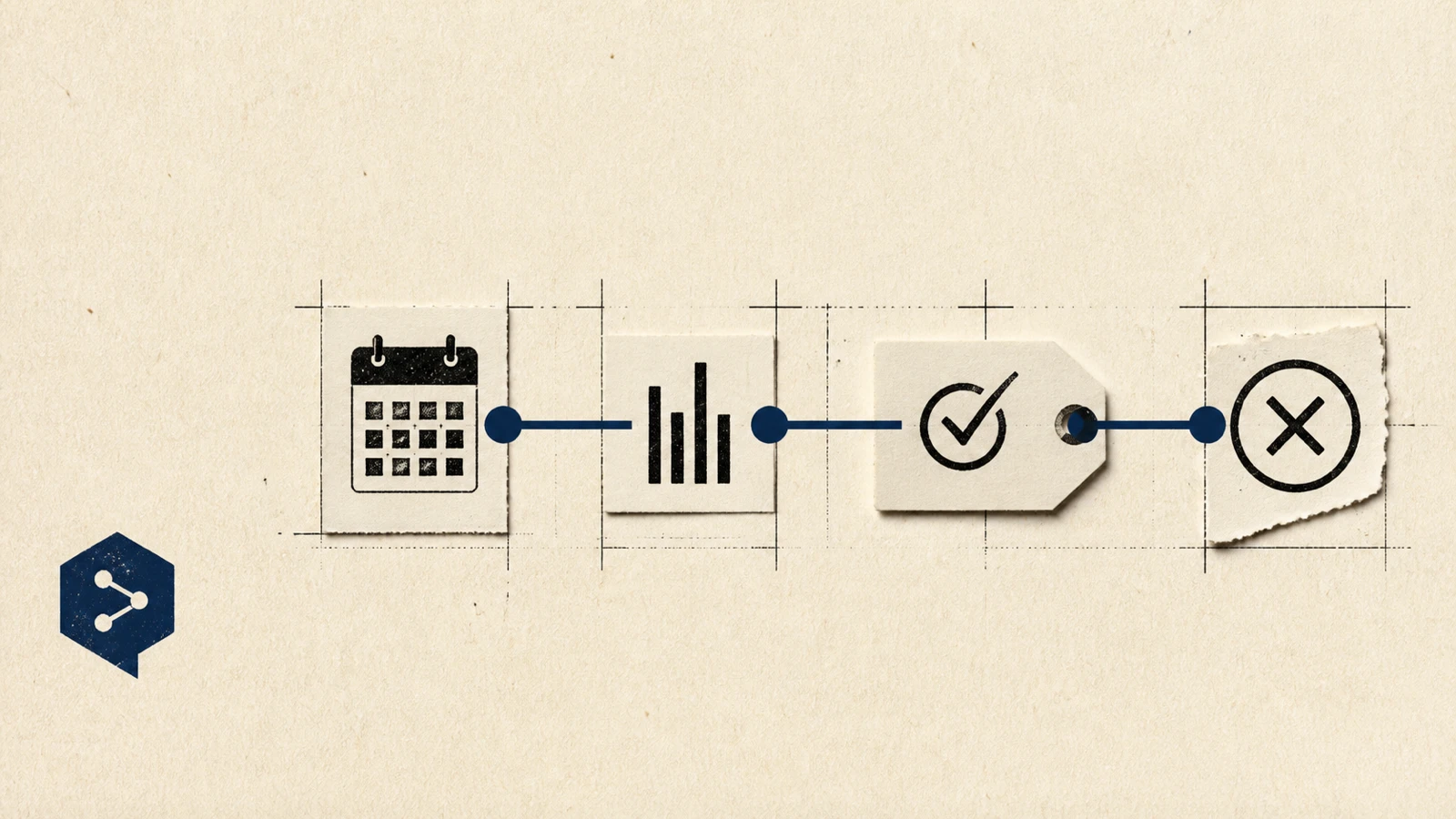 Editorial illustration of a source-to-result fact check with a marked date, allocation cap and exception before a DeepL Write rewrite.
